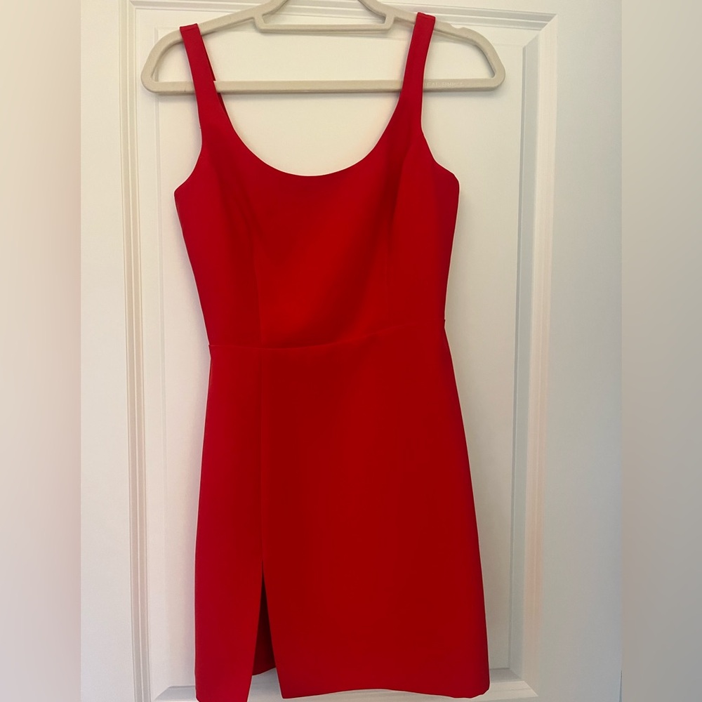 Amanda Uprichard Amabella  dress lipstick. XS.